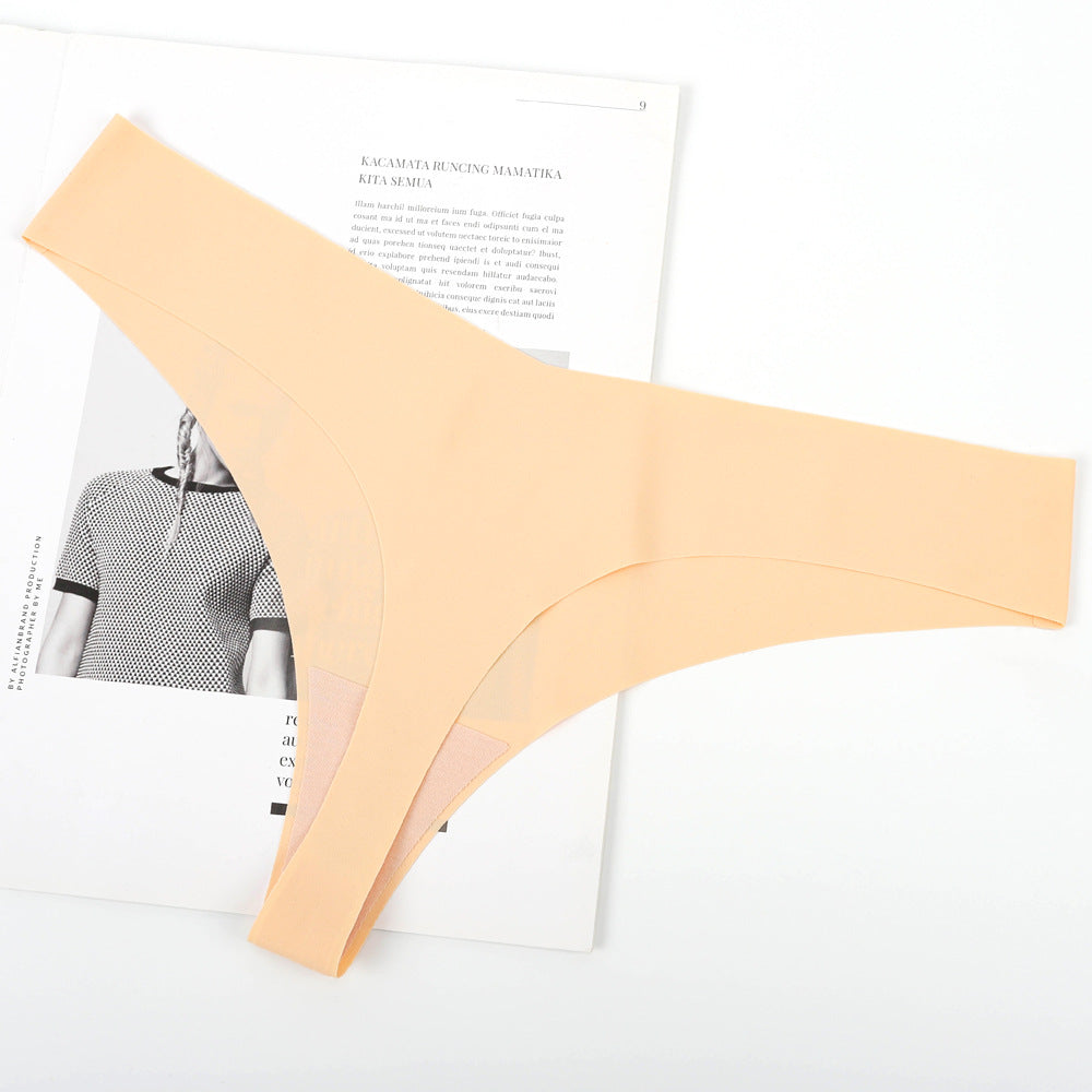 Damen Hochgeschnittener Tanga aus elastischer Mikrofaser mit nahtloser Verarbeitung Drune