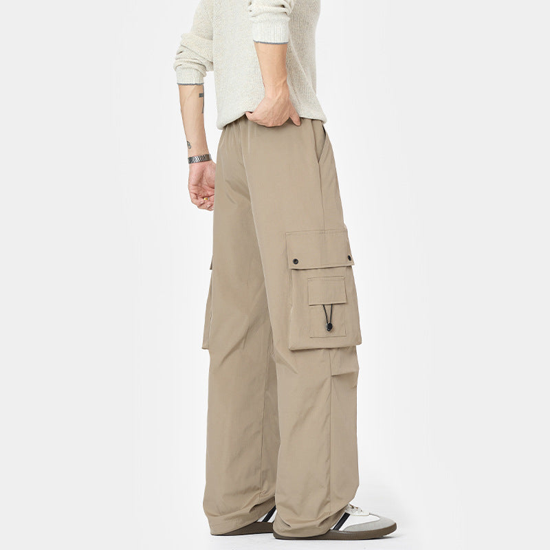 Herren Cargo-Hose mit mehreren Taschen und elastischem Bund Drune