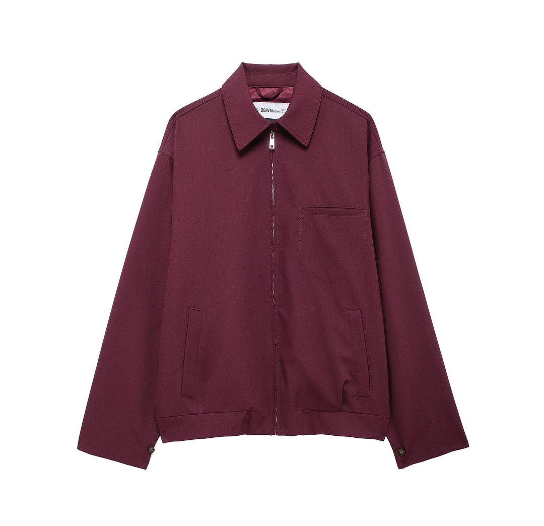 Damen Boxy-Utility-Blouson mit verdecktem Reißverschluss und Brusttasche Drune