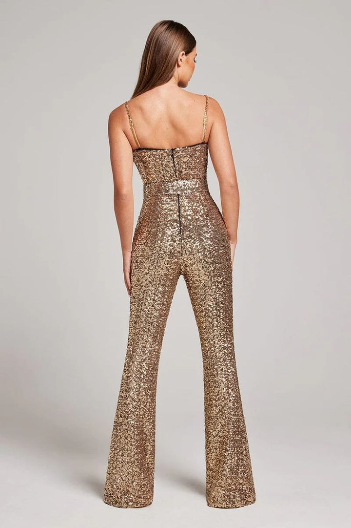 Drune | Glitzernder Jumpsuit Mit Pailletten Für Damen