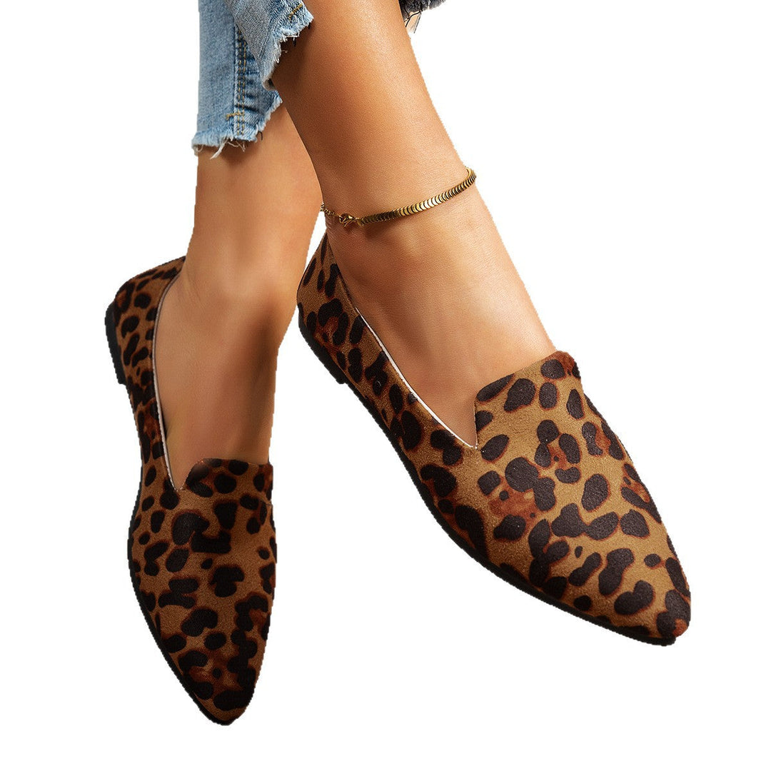 Damen Ballerinas im modernen Leopardenmuster Drune