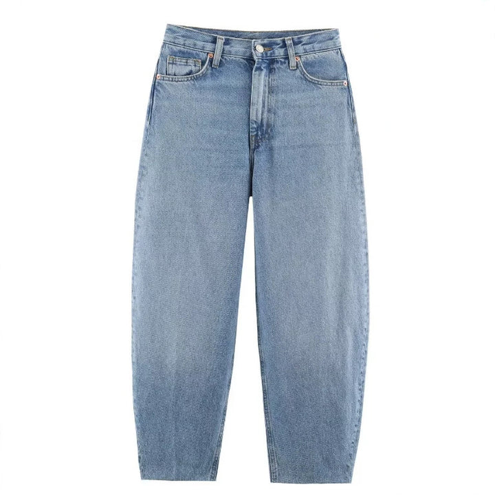 Damen Hochtaillierte Culotte-Hose mit weitem Bein und dekorativem Taillengürtel Drune