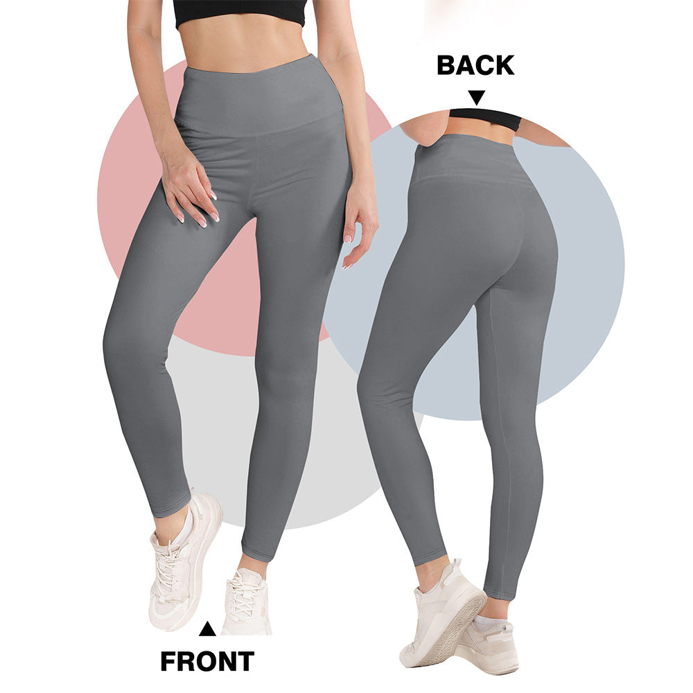 Damen Hochwertige Sportleggings mit seamless Design und hohem Bund Drune