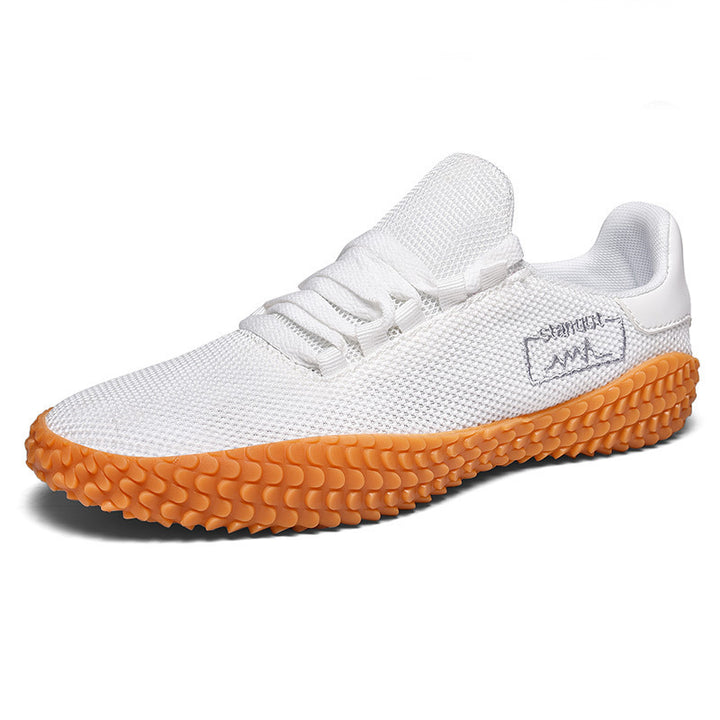 Herren Camouflage Strick-Sneaker mit griffiger Wabenprofilsohle und gepolstertem Knöchelkragen Drune