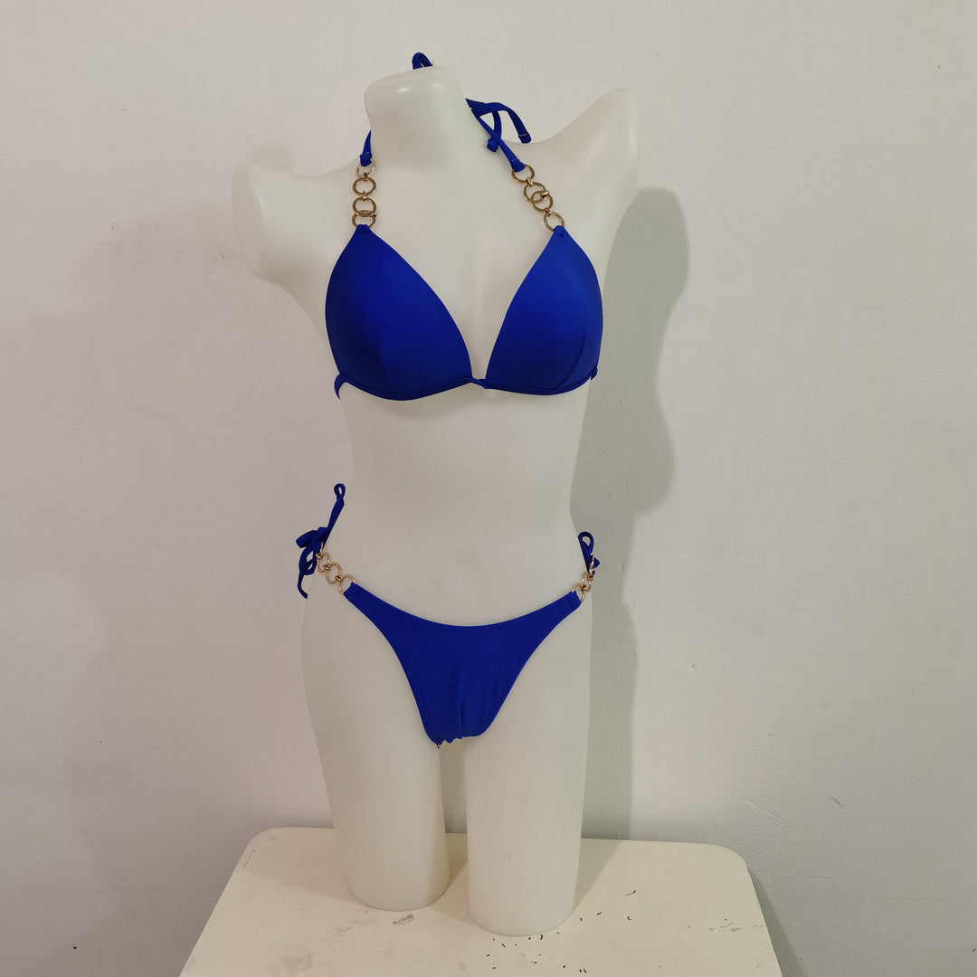 Damen Triangel-Bikini mit eleganten Gold-Details Drune