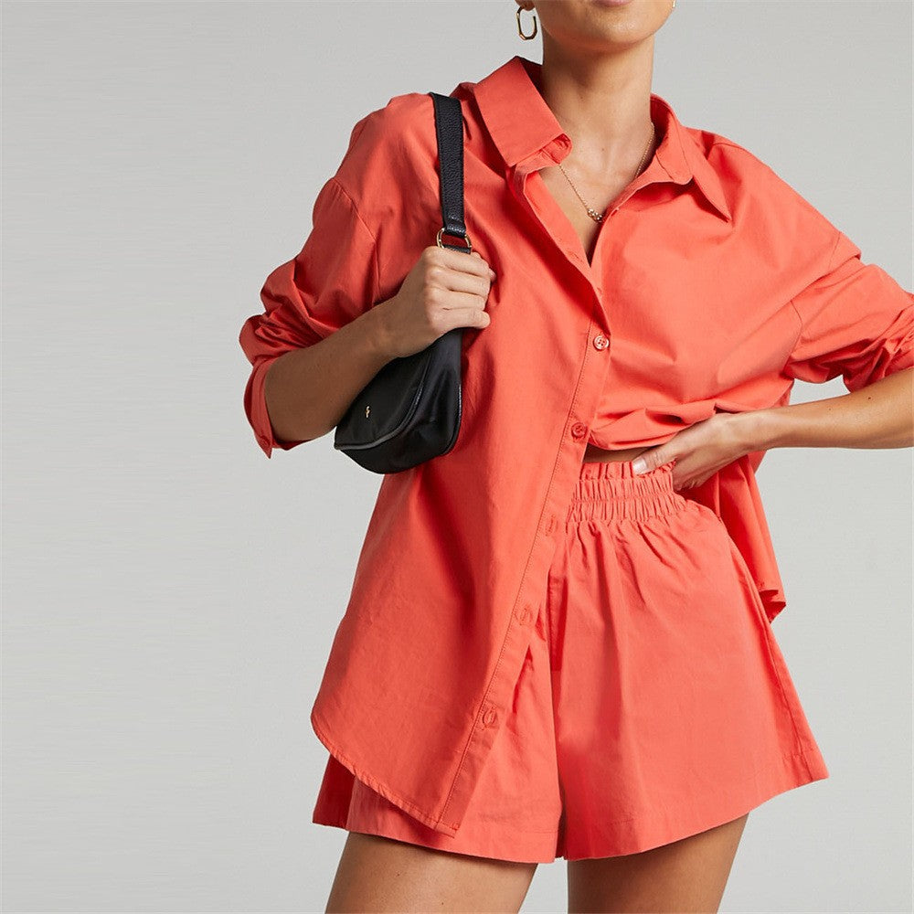 Damen stilvolles oversize Button-Up Hemd Drune