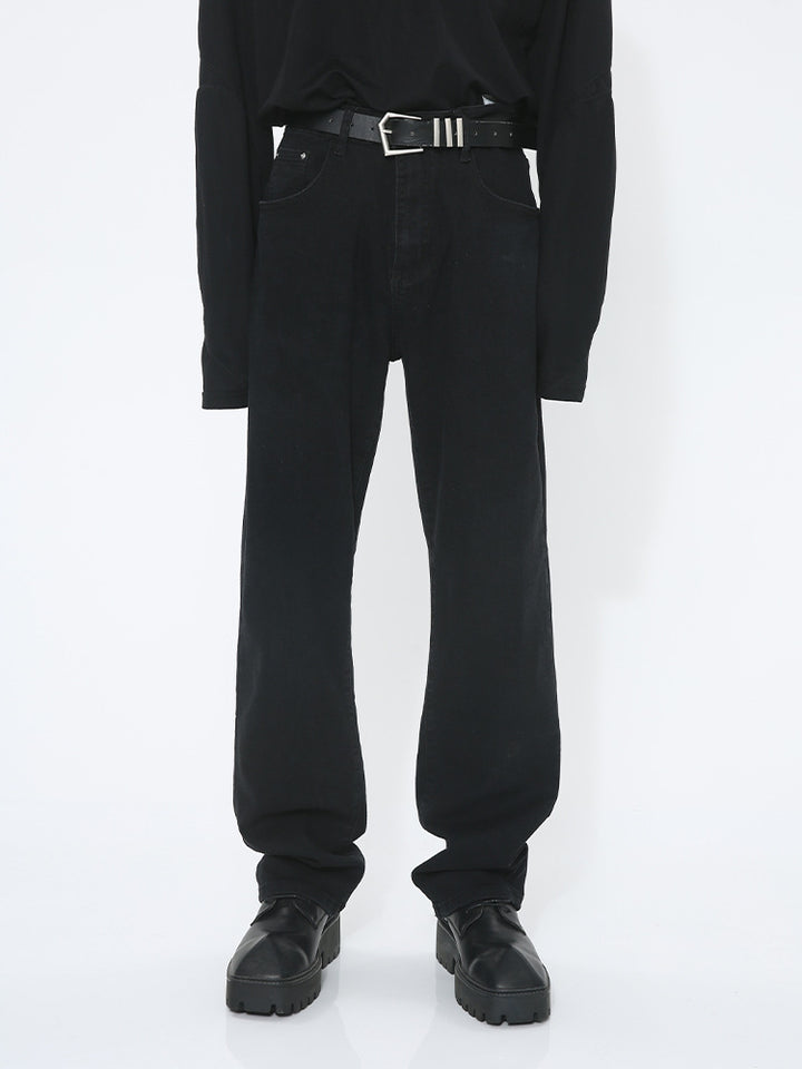 Herren Lässige Hochtaillierte Jeans Drune