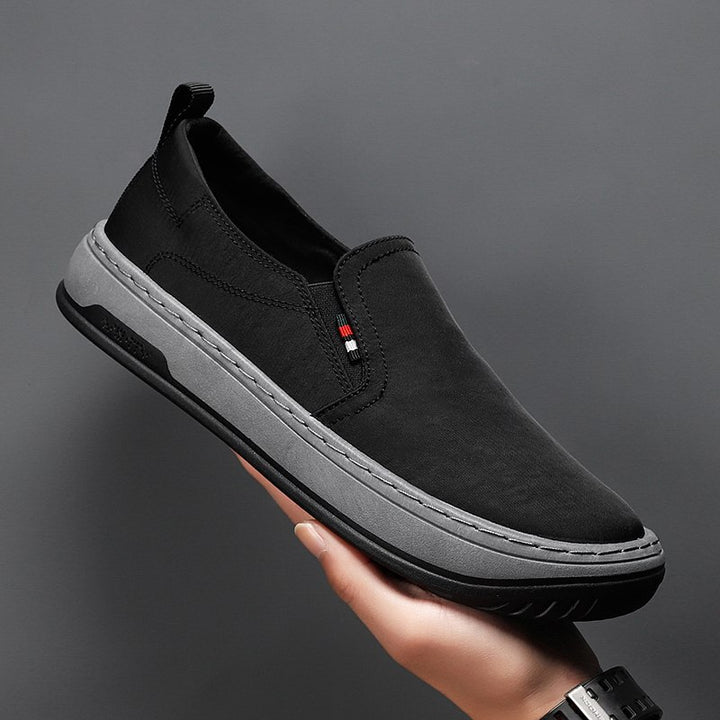 Herren Minimalistischer Slip-On City-Sneaker aus Mikrofaser mit stoßdämpfender Komfortsohle Drune
