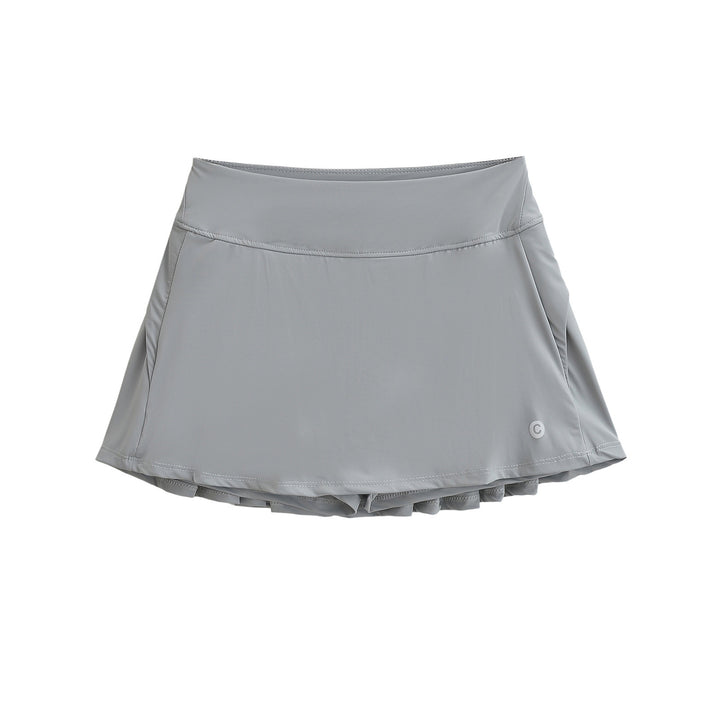 Damen Sportlicher Faltenrock mit integrierten Shorts Drune