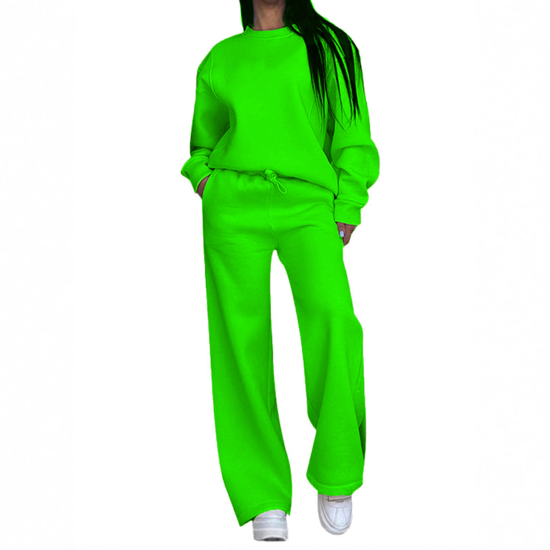 Damen nan lässiges Oversize Sweatshirt und weite Jogginghose Set Drune