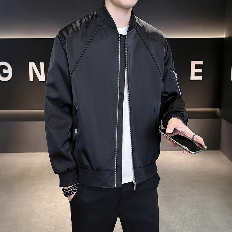 Herren Modische Bomberjacke mit praktischen Taschen Drune