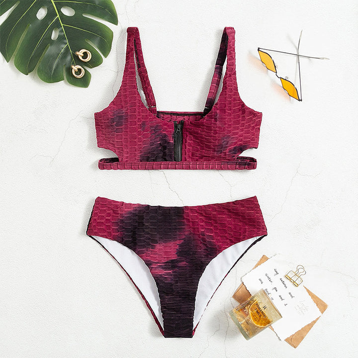 Damen Sport-Bikini mit Reißverschluss Drune
