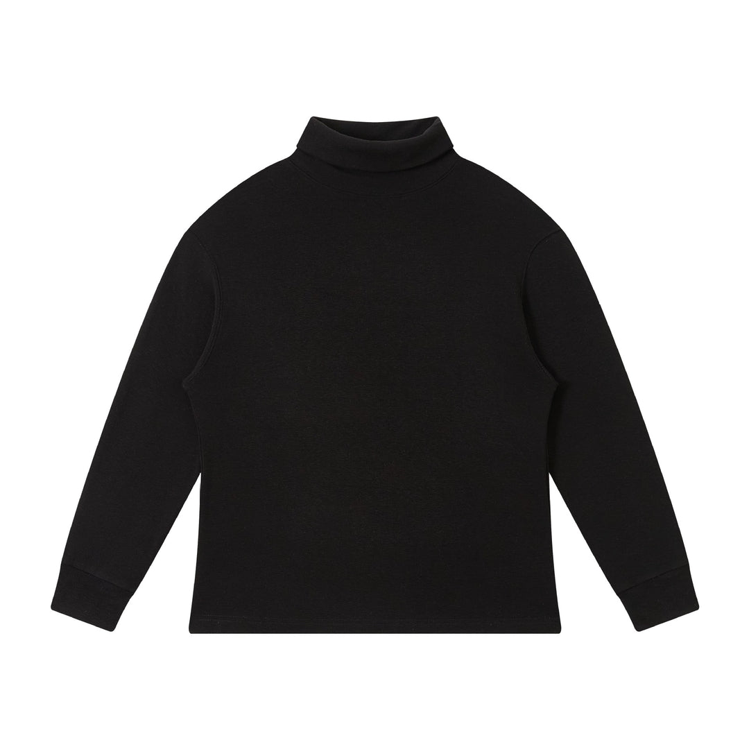 Damen Feinstrukturierter Rollkragen‑Sweater aus Baumwollmix mit Raglanärmeln Drune