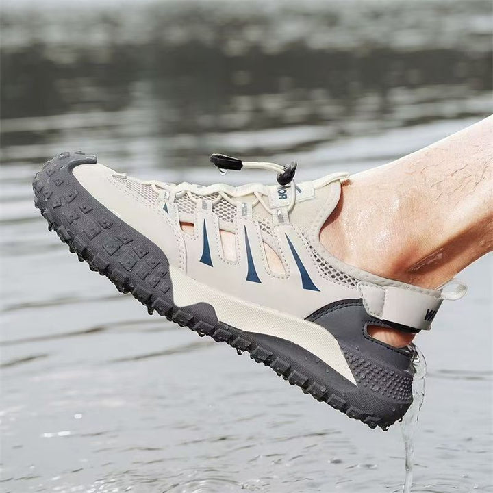 Damen Sportliche Outdoor-Sandalen mit atembraumsaktivem Obermaterial und rutschfester Sohle Drune