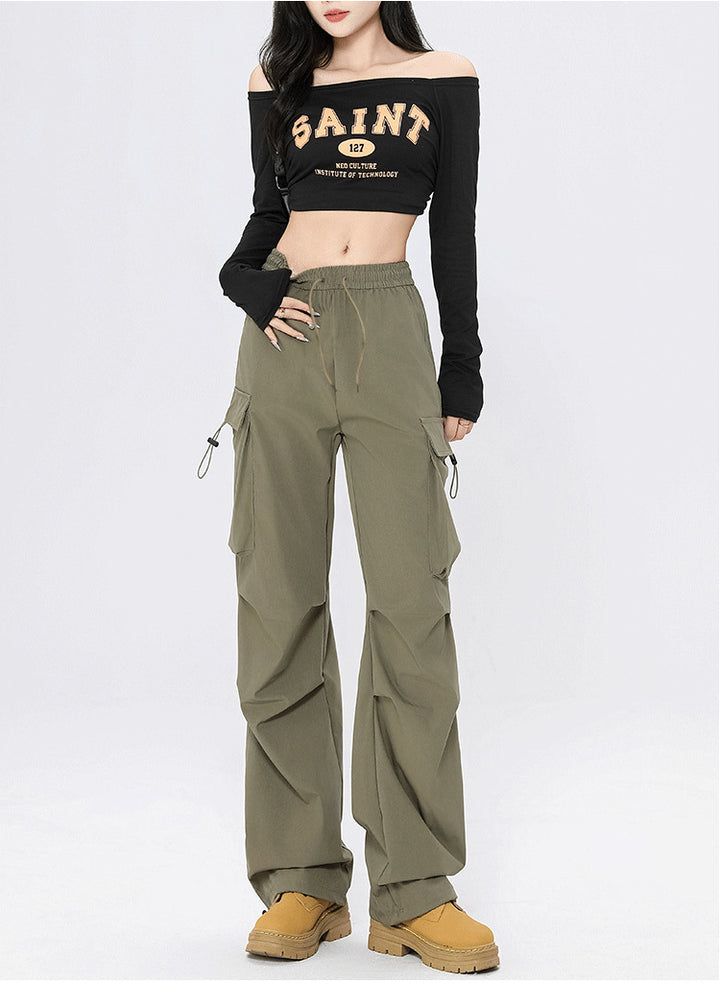 Damen Modische Cargo-Hose Drune