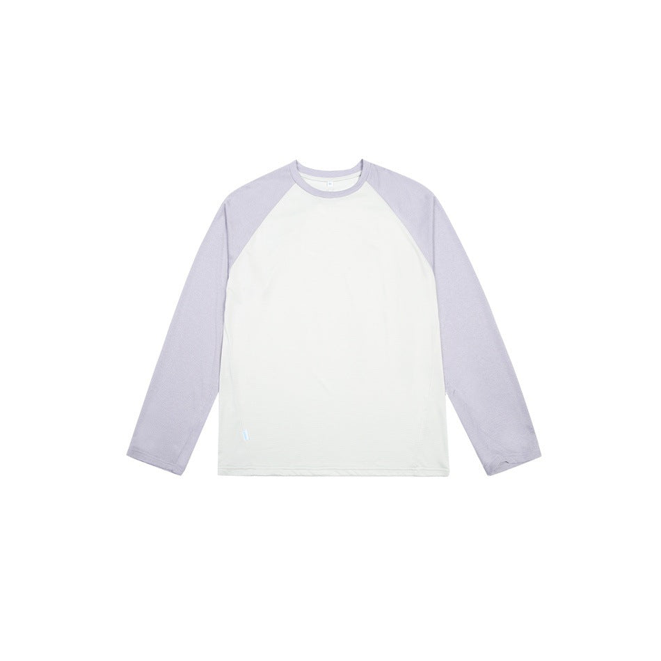 Unisex Raglan-Langarmshirt aus leichter Baumwollmischung mit Waffelstruktur Drune