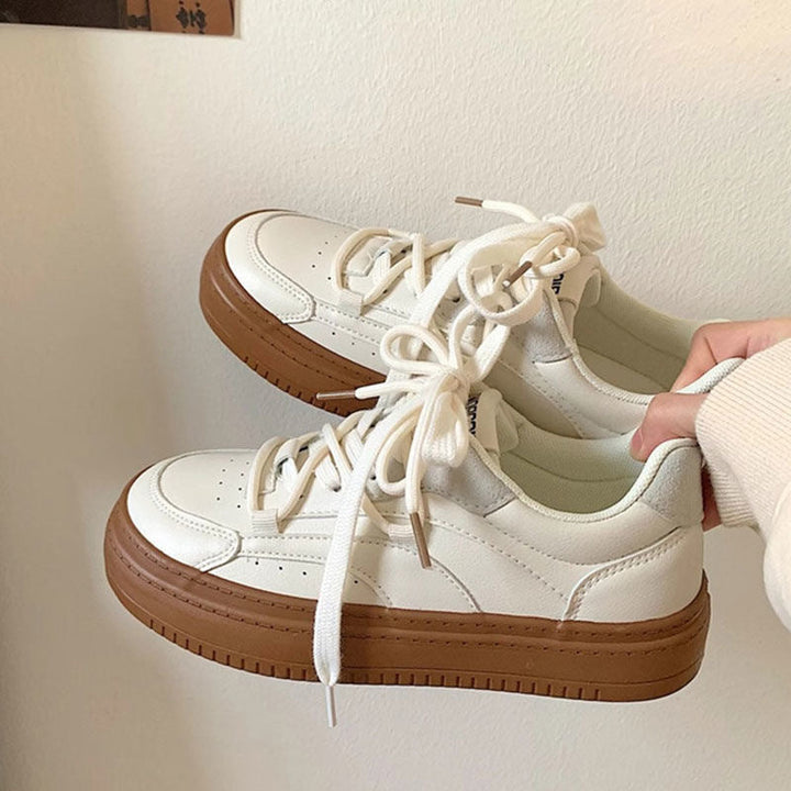 Damen modische Plattform Sneakers Drune