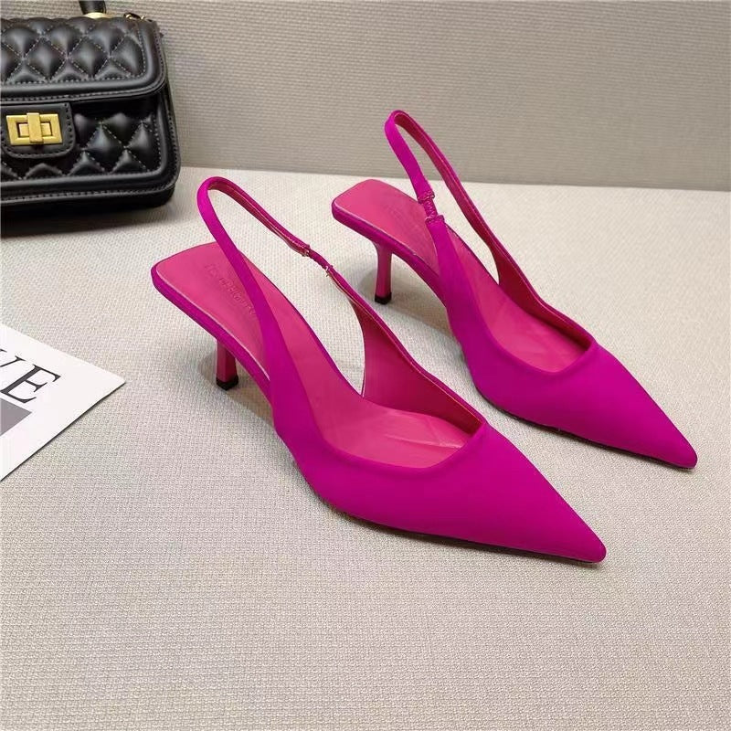 Damen Slingback-Pumps mit schmaler Spitze und leichter Absatzhöhe Drune