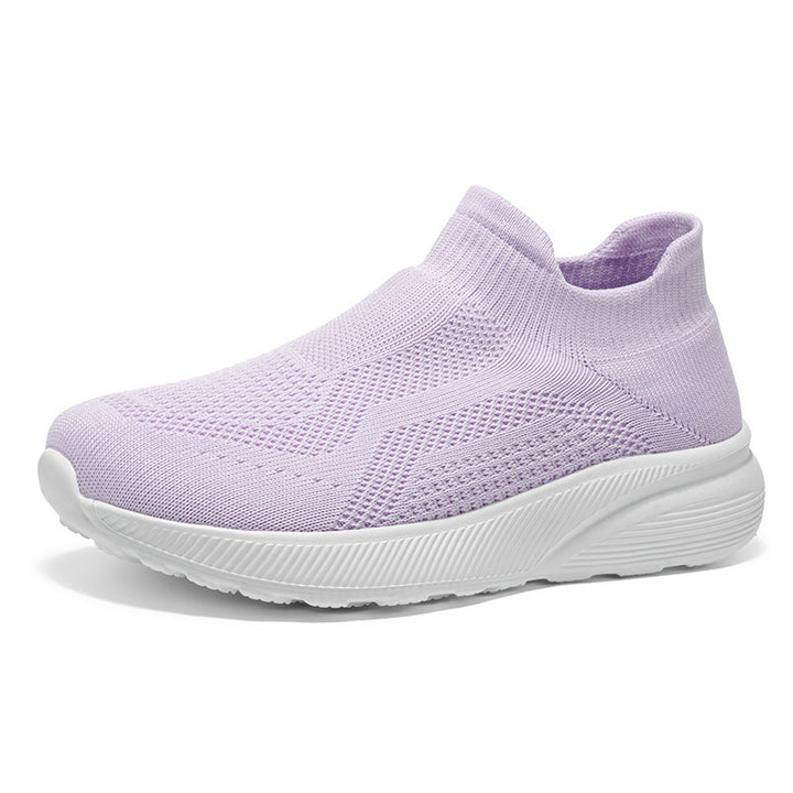 Unisex Atmungsaktiver Strick-Slipper-Sneaker mit Memory-Fußbett Drune