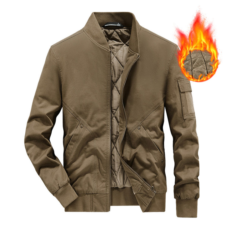 Herren Stylische Überjacke mit warmem Innenfutter Drune