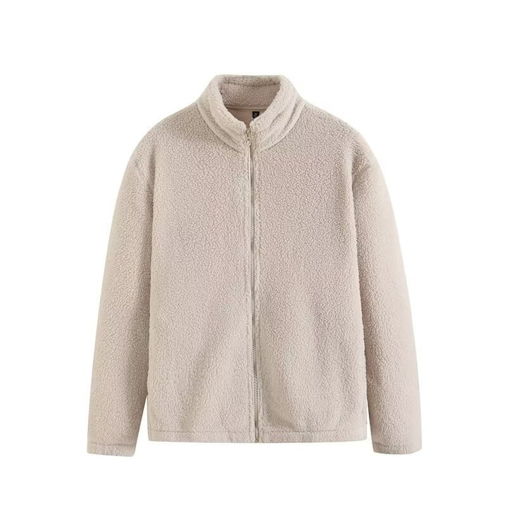 Damen Fleecejacke mit hohem Kragen und praktischen Reißverschlusstaschen Drune