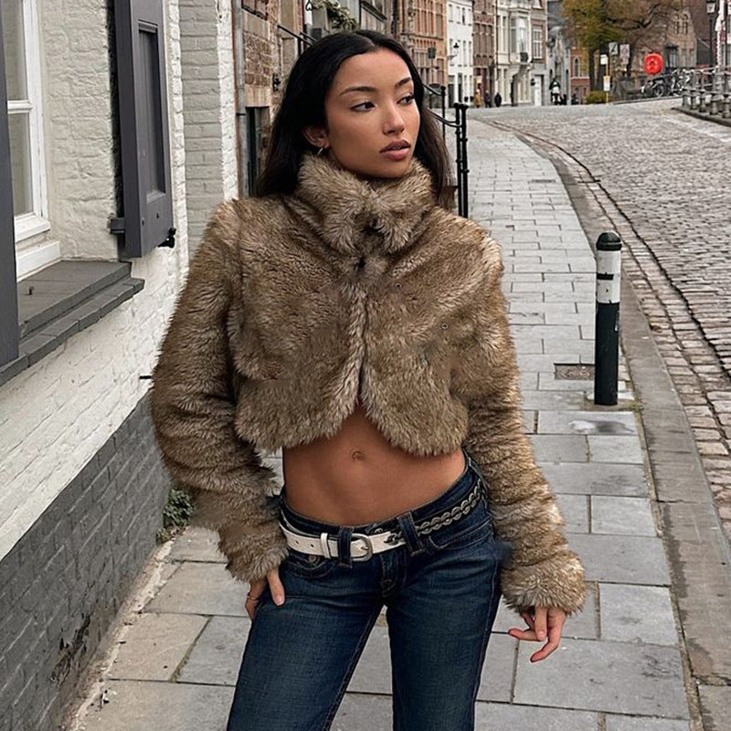 Damen Kunstleder Rocks mit Leopardenmuster Drune