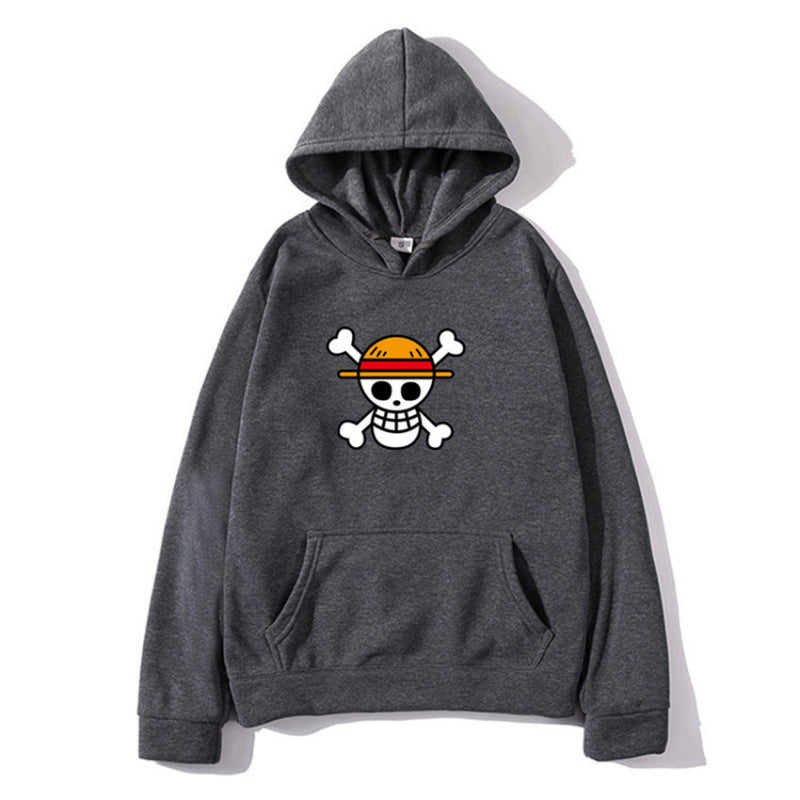 Damen Kapuzenpullover mit kreativem Piratenmotiv und bequemer Passform Drune