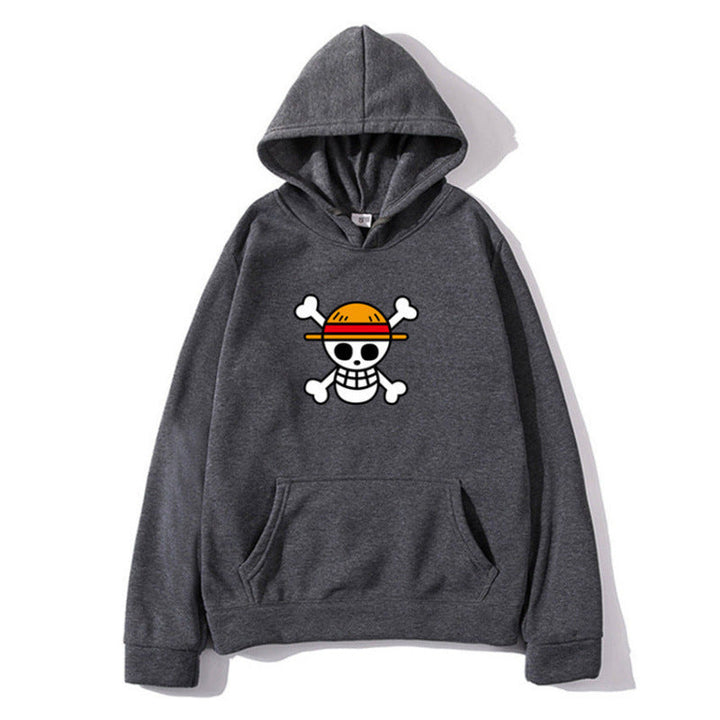 Damen Kapuzenpullover mit kreativem Piratenmotiv und bequemer Passform Drune