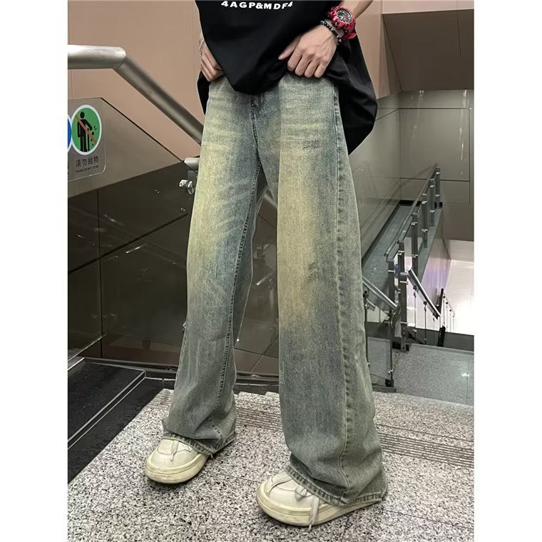 Damen Weite Jeans mit distressed Look und lässigem Schnitt Drune