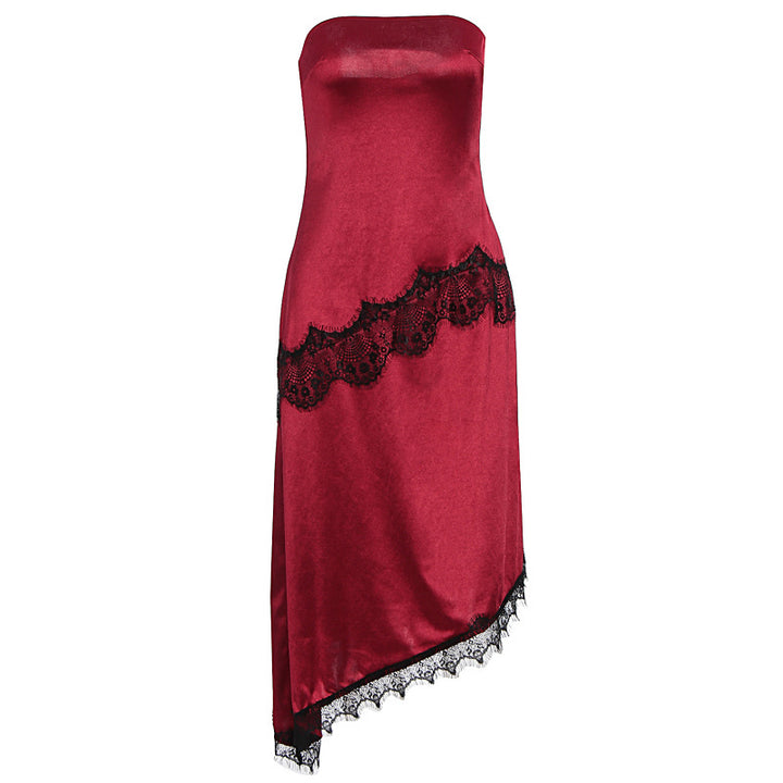 Damen Abendkleid mit Spitzenakzenten Drune