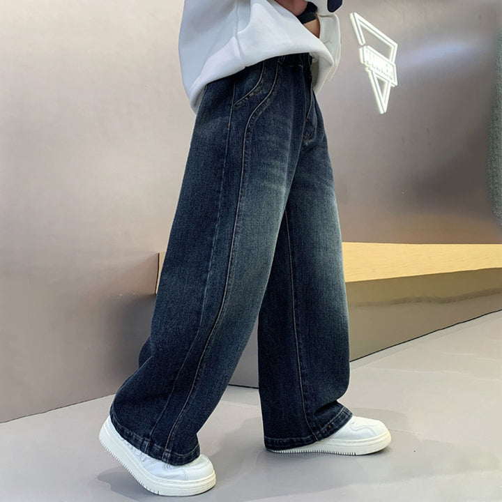 Herren lässige weite Denim-Jeans Drune