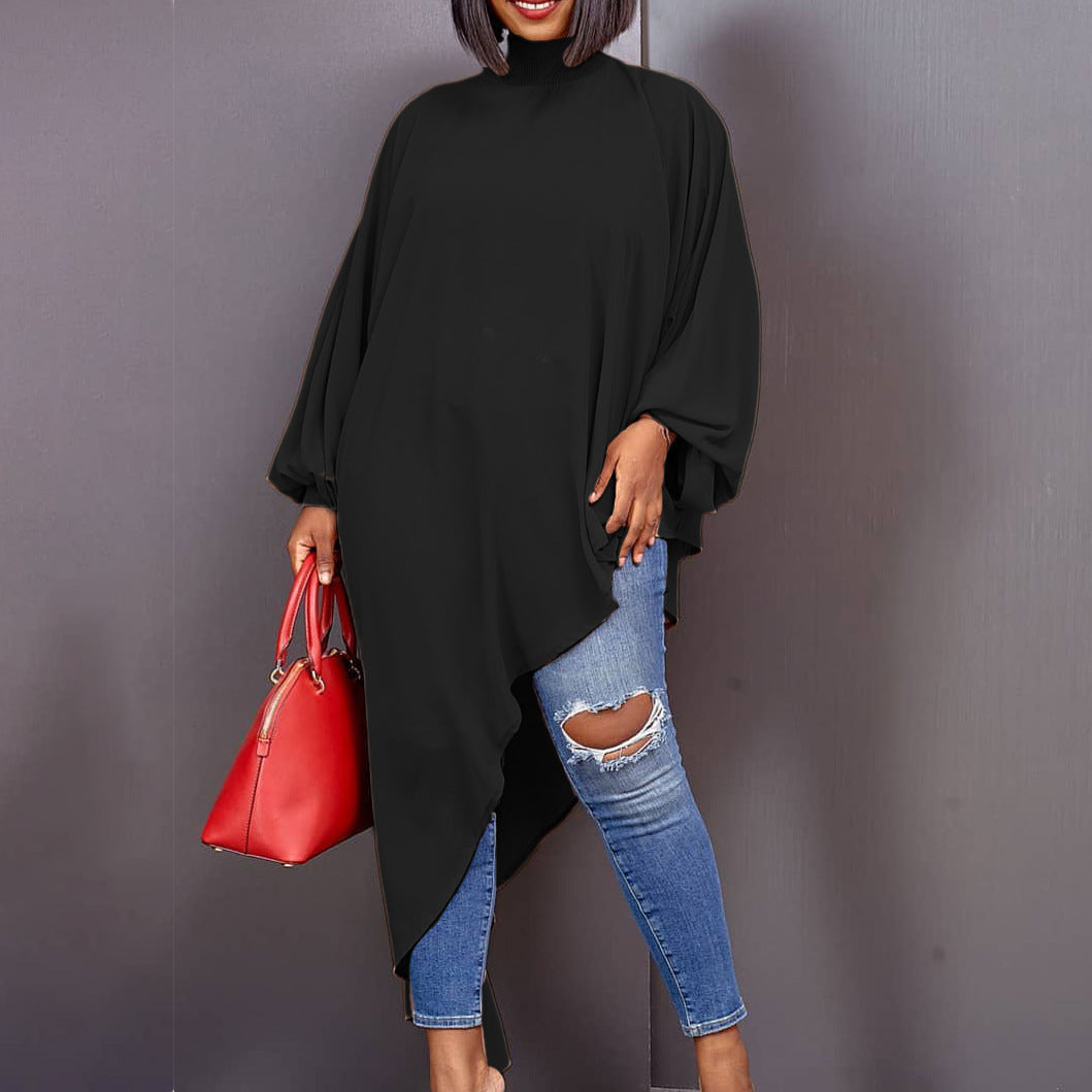 Damen asymmetrisches Kleid mit minimalistischer Eleganz Drune
