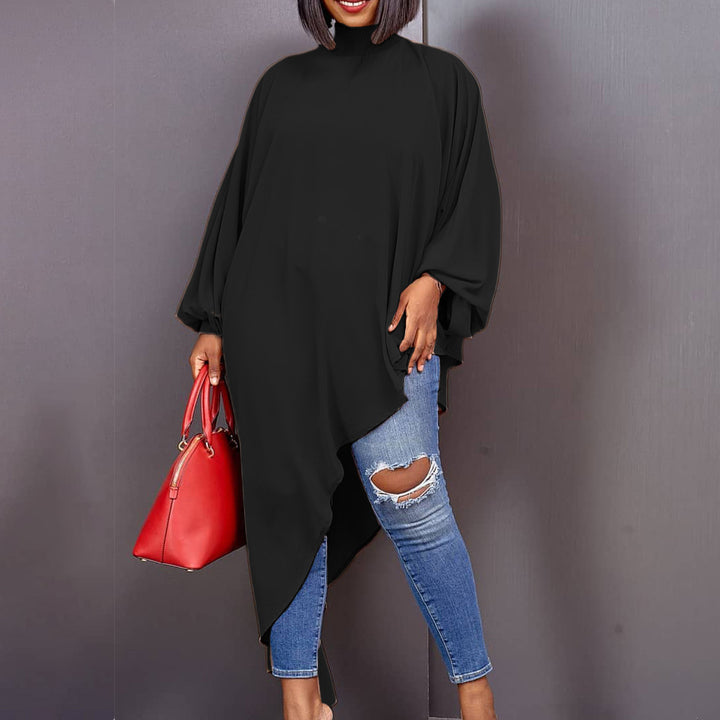 Damen asymmetrisches Kleid mit minimalistischer Eleganz Drune