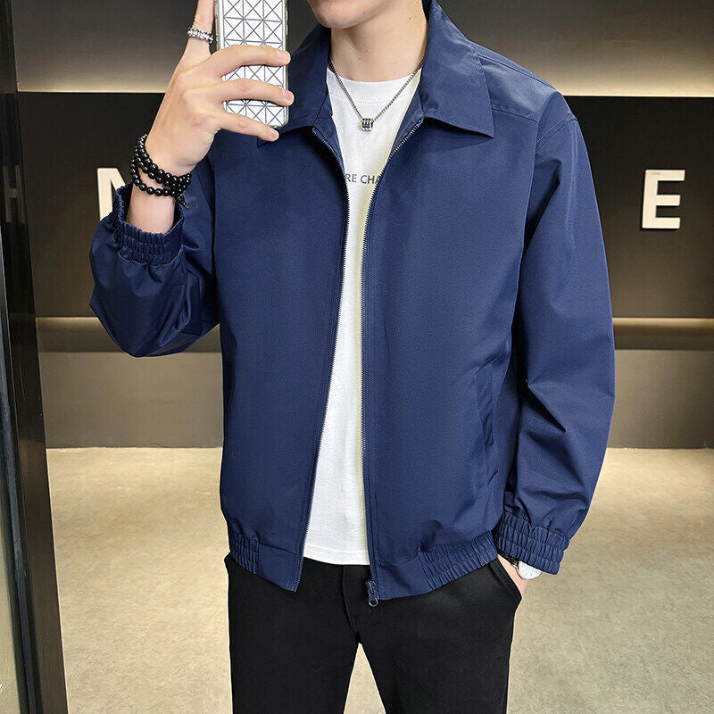 Herren leichtgewichtige Freizeitjacke mit elastischem Bund und praktischen Taschen Drune