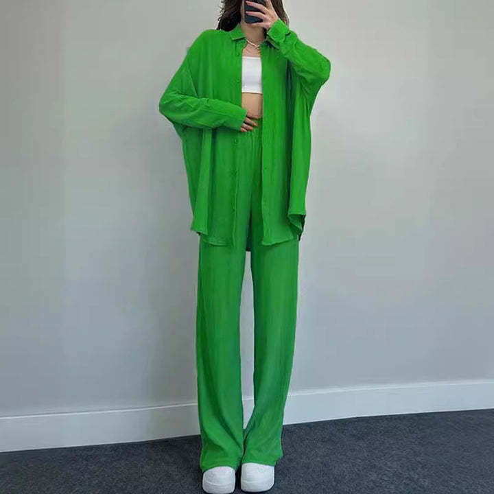 Damen lässiger Overall mit schickem Hemd Drune