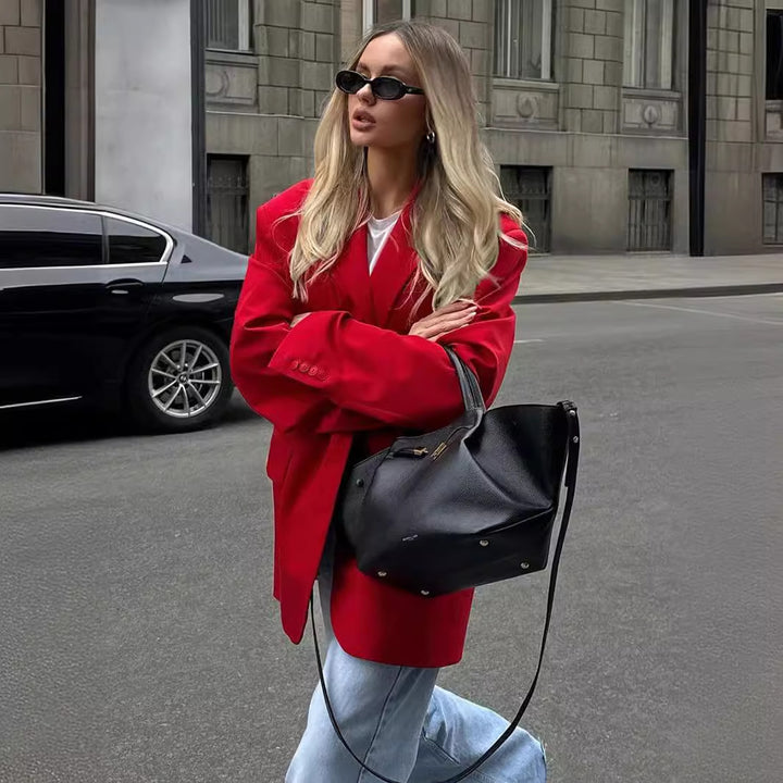 Damen Oversized Blazer mit lässigem Schnitt Drune