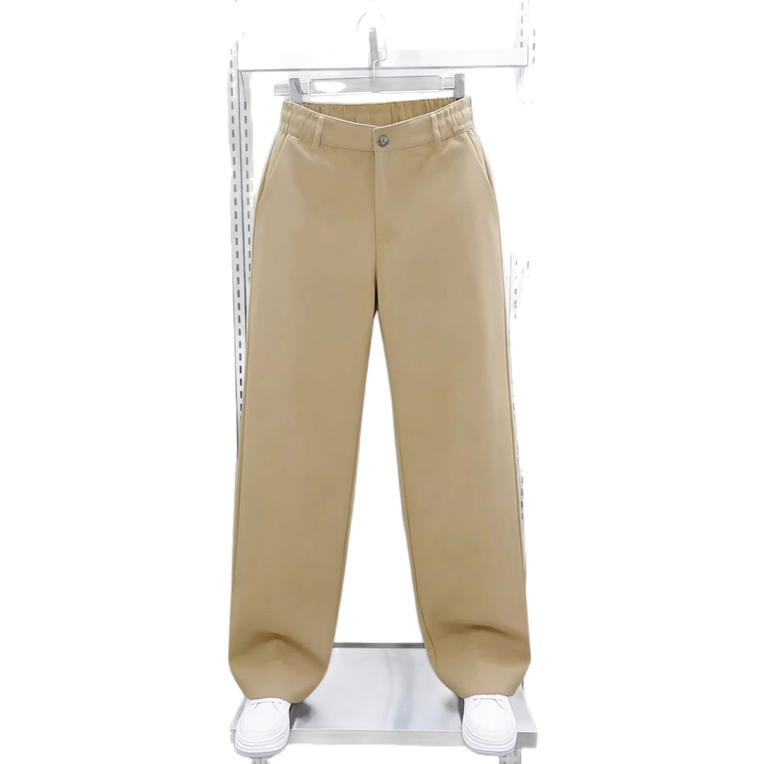 Herren weite Chinohose im Relaxed‑Fit mit elastischem Komfortbund und Seitentaschen Drune