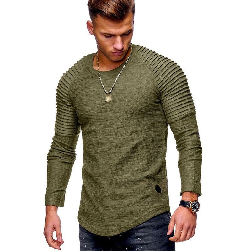 Herren Langarmshirt mit strukturiertem Design Drune