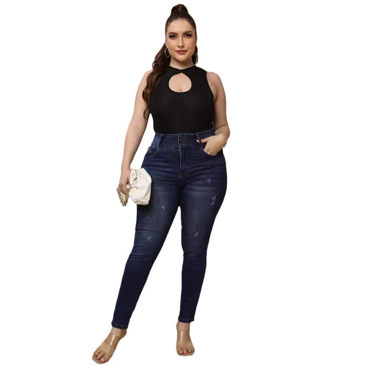 Damen Hochgeschlossenes Cut-Out Badeanzug Drune