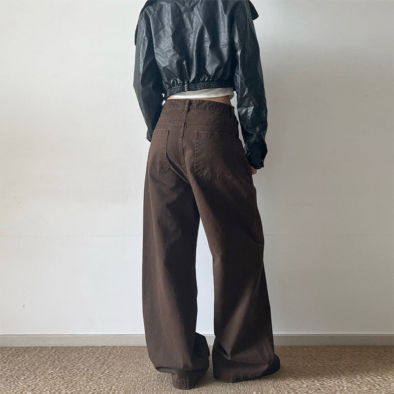 Damen Extraweite Baggy-Hose mit Nietverzierung und Utility-Details Drune