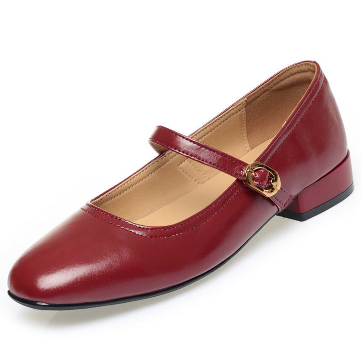 Damen Elegante Mary Jane Ballerinas mit Schmuckdetails und bequemem Absatz Drune