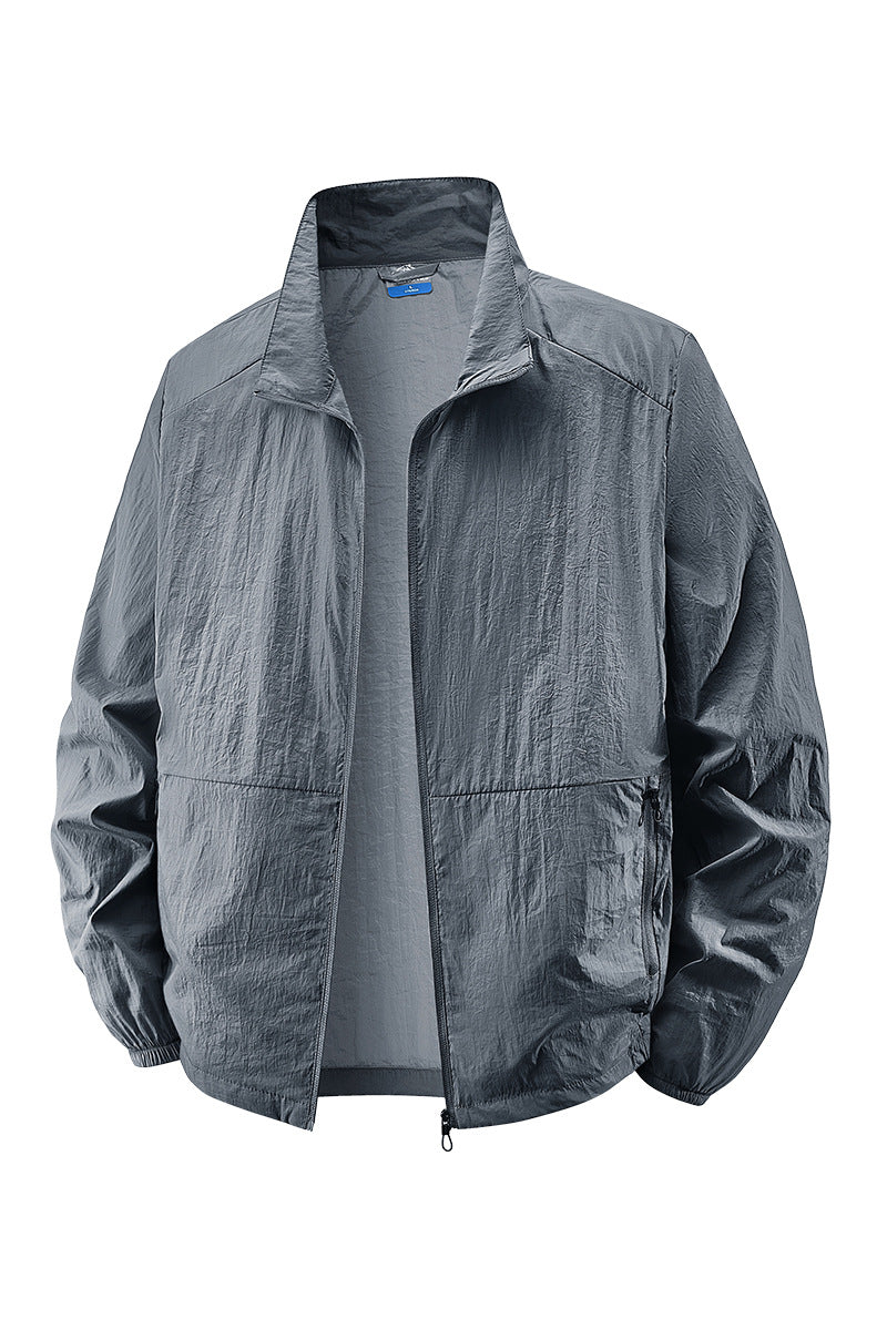 Herren Leichte Windbreaker Jacke Drune