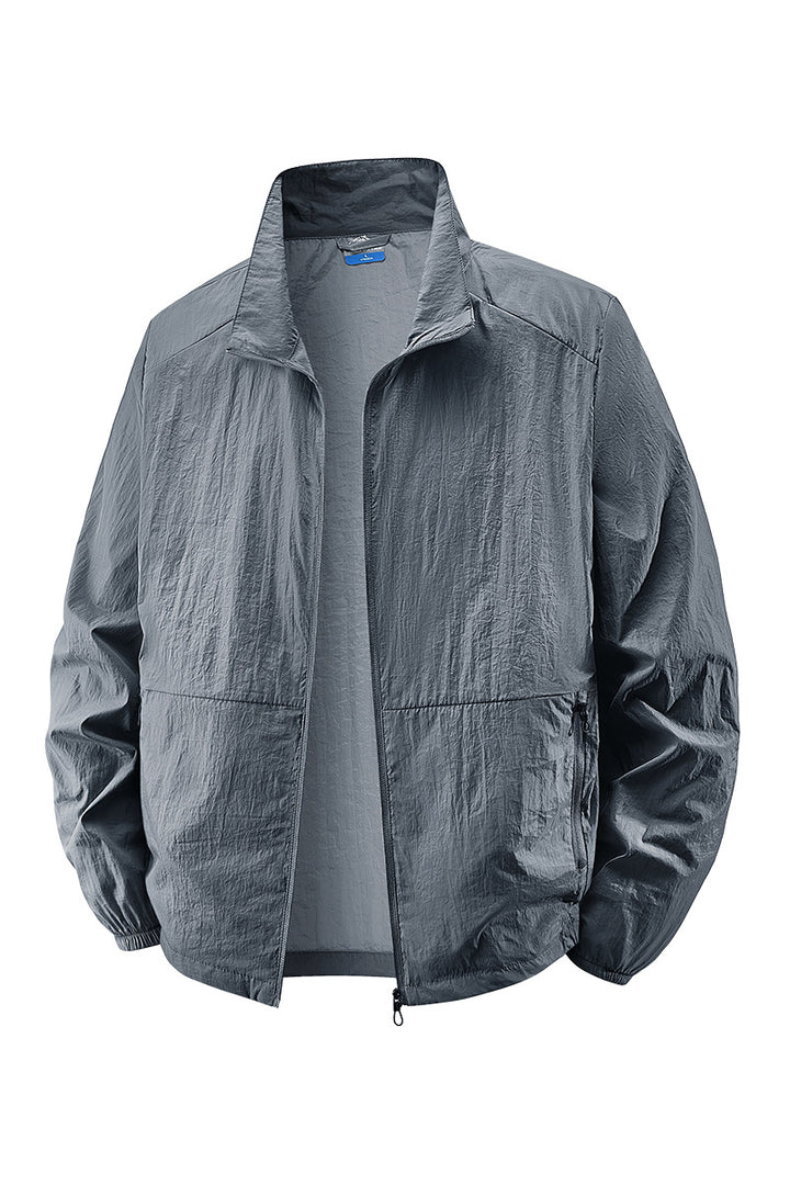 Herren Leichte Windbreaker Jacke Drune