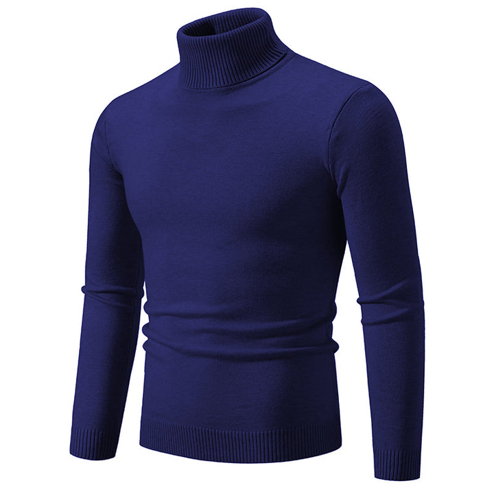 Herren nan Slim-Fit Rollkragenpullover aus Feinstrick mit geripptem Stehkragen und elastischem Bund Drune