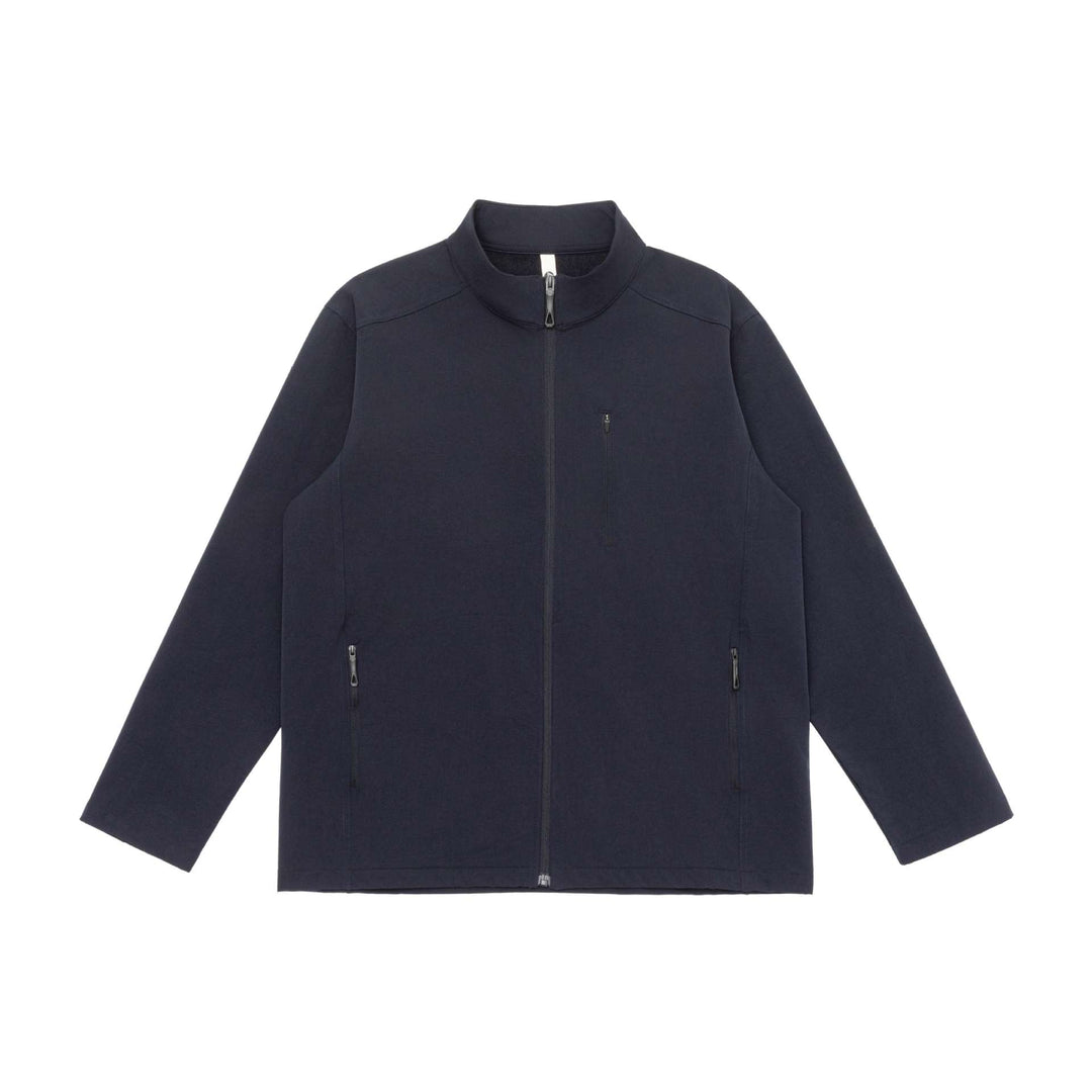 Unisex Leichte Softshell Jacke mit Stehkragen und Reißverschlusstaschen Drune