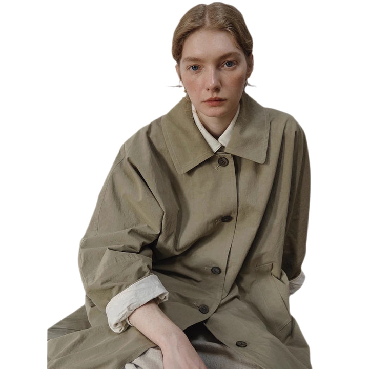 Damen Oversized Trenchcoat Drune
