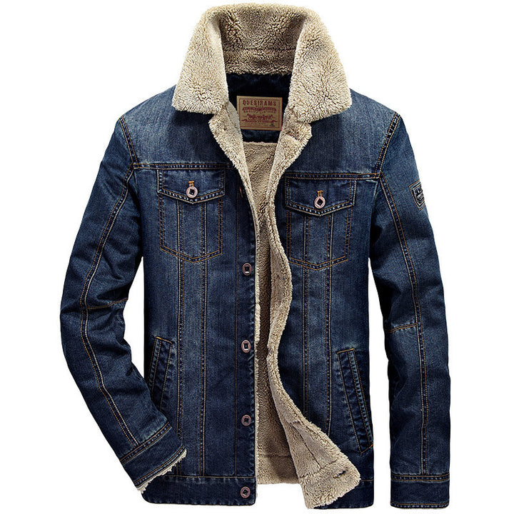 Herren Denimjacke mit Teddyfutter Drune