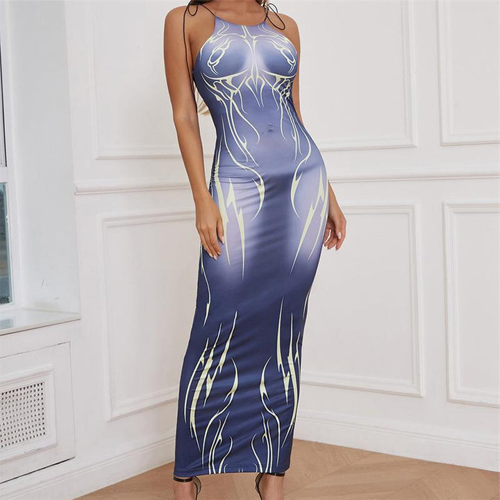 Damen Maxi-Kleid mit verführerischem Körperbetonenden Design Drune