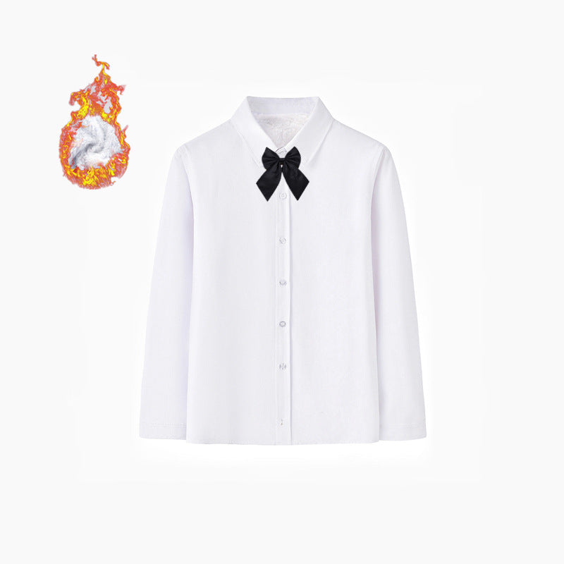 Damen Elegantes Langarmhemd mit weicher Innenseite Drune