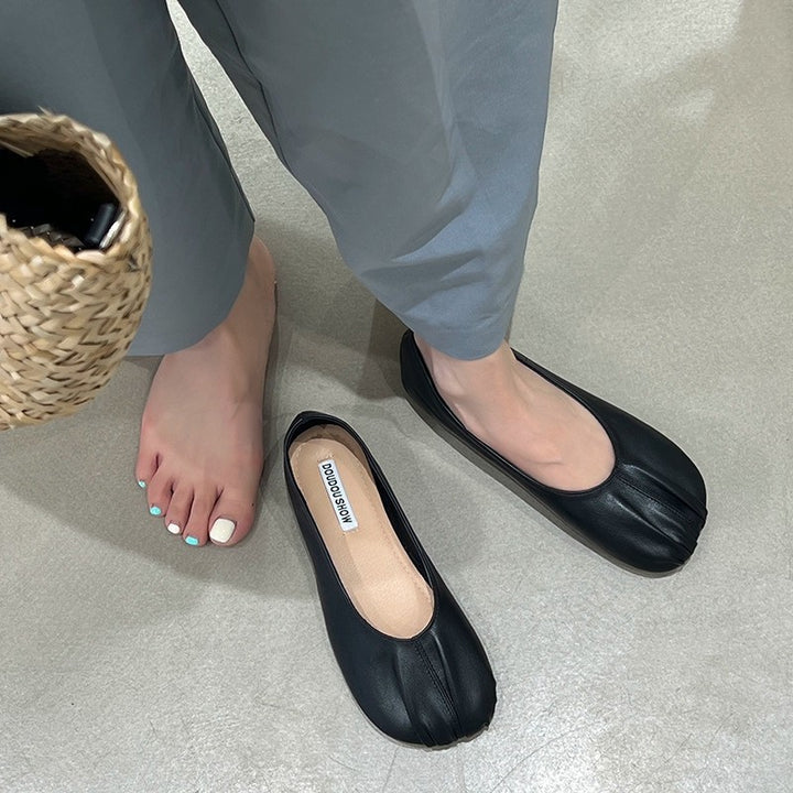 Damen bequeme Ballerinas mit flexibler Sohle und atmungsaktivem Obermaterial Drune